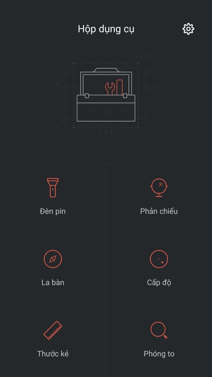 Sử dụng hộp dụng cụ