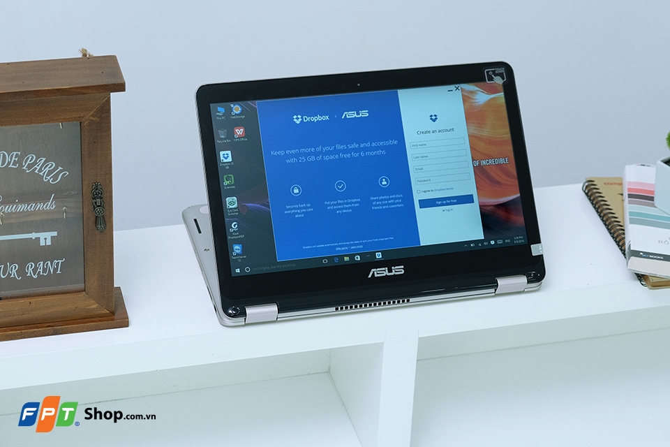 Mở hộp ASUS VivoBook Flip TP301UA: Đẹp, cứng cáp, xoay gập 360 độ Tư thế trình chiếu