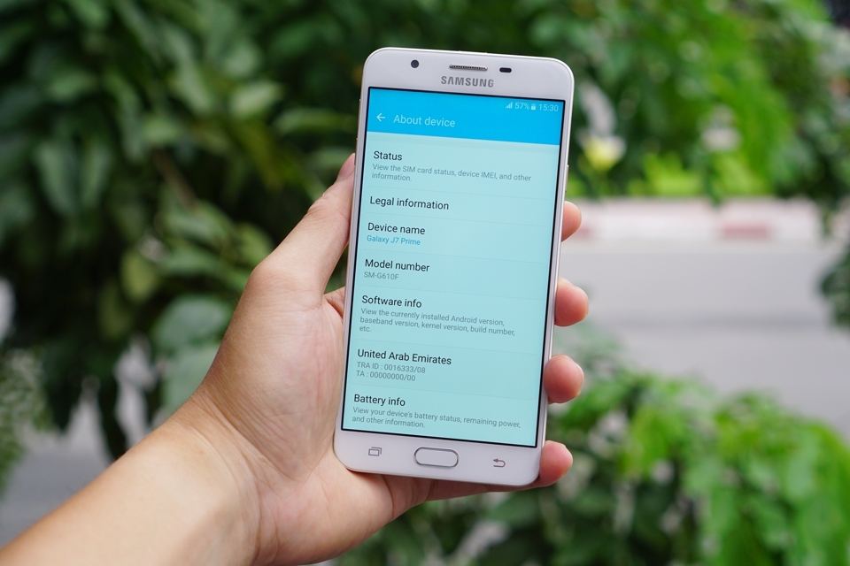Samsung Galaxy J7 Prime có cấu hình mạnh mẽ
