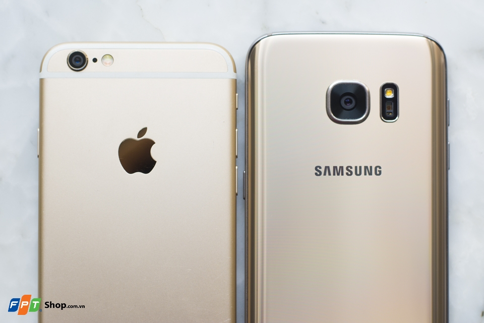 Thiết kế Samsung Galaxy S7 và iPhone 6: Long tranh hổ đấu