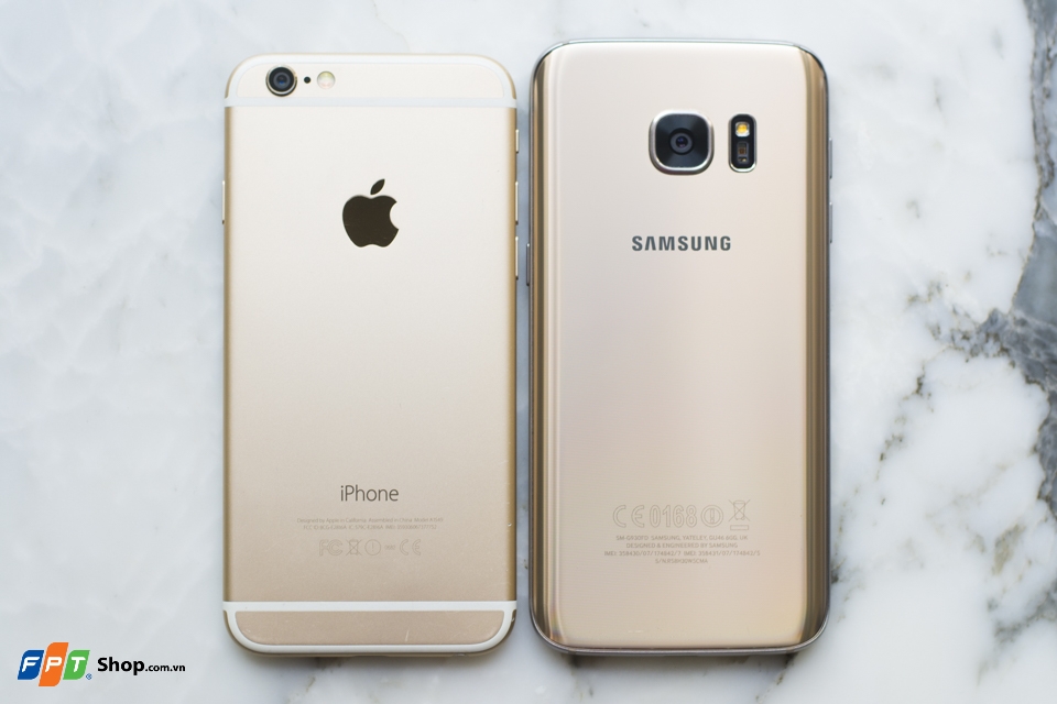Thiết kế Samsung Galaxy S7 và iPhone 6: Long tranh hổ đấu