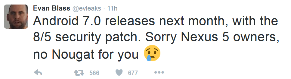 Android 7.0 có thể sẽ ra mắt trong tháng 8 Android 7.0 có thể sẽ ra mắt trong tháng 8