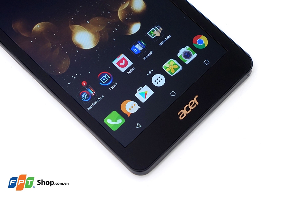 Phía dưới màn hình Acer Iconia Talk S