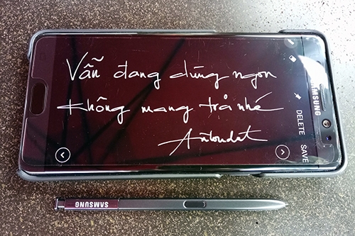 Samsung xác nhận không khoá Galaxy Note 7 Anh Nguyễn Vũ Đạt, một trong những người dùng trung thành với Galaxy Note 7