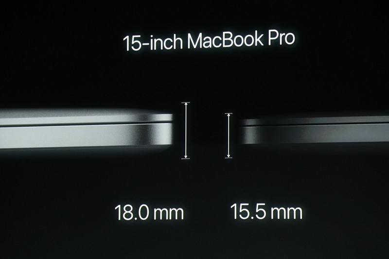 MacBook Pro 15 inch mỏng 15,5 mm