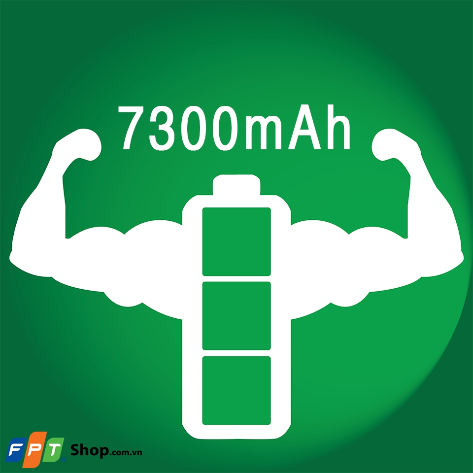 Viên pin 7300mAh là một lợi thế