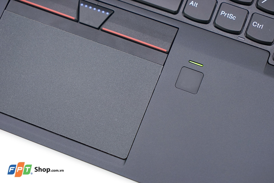 Cảm biến vân tay một chạm được trang bị trên ThinkPad T460s Cảm biến vân tay một chạm được trang bị trên ThinkPad T460s