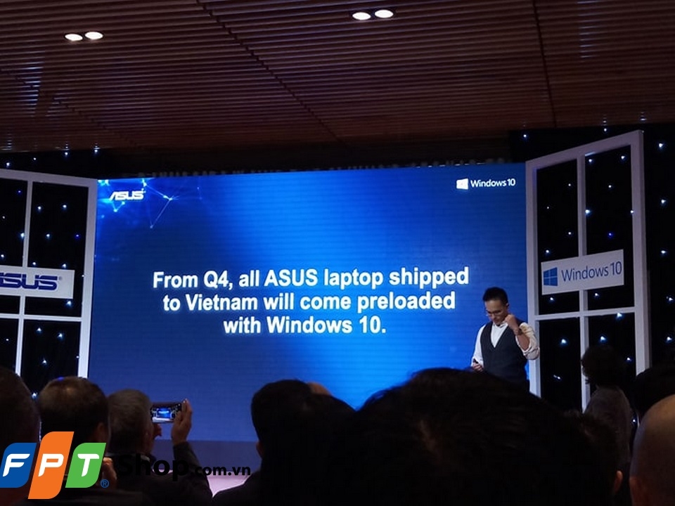 Từ Quý 4 các máy Laptop ASUS được phân phối sang Việt Nam sẽ được cài win bản quyền.