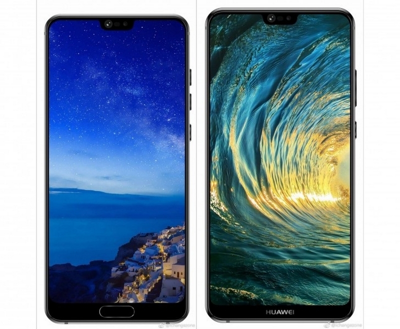 Hình ảnh mặt trước Huawei P20 & P20 Plus