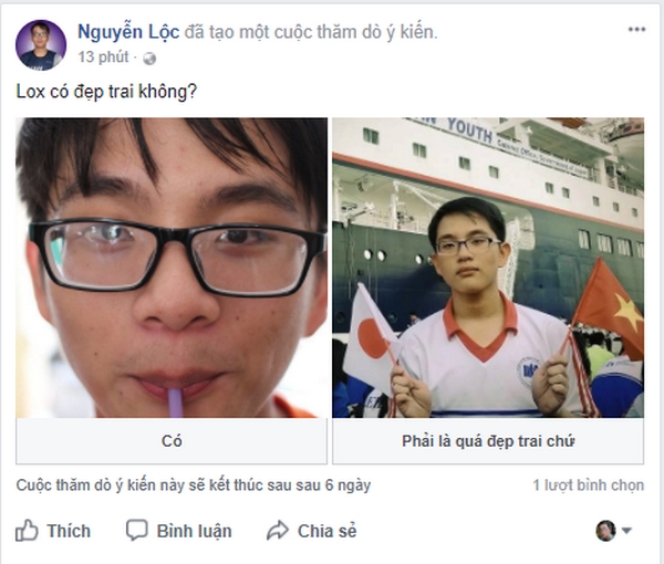 Facebook có tính năng khảo sát trên trang cá nhân