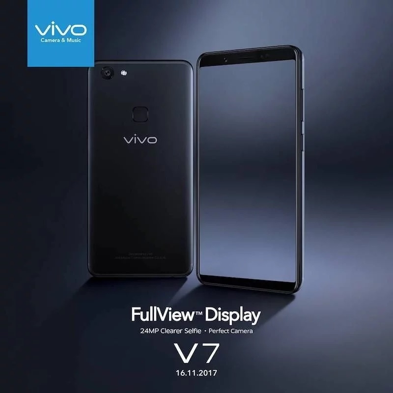 Hình ảnh báo chí của Vivo V7