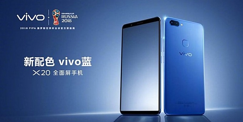 Vivo X20 camera kép, màn hình 18:9 xuất hiện thêm phiên bản màu xanh lam lạ mắt Vivo X20 camera kép, màn hình 18:9 xuất hiện thêm phiên bản màu xanh lam lạ mắt