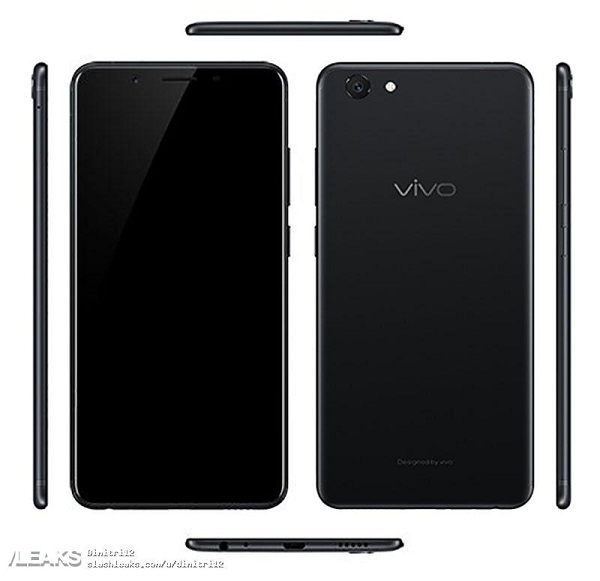 Hình ảnh render của Vivo Y71 Hình ảnh render của Vivo Y71