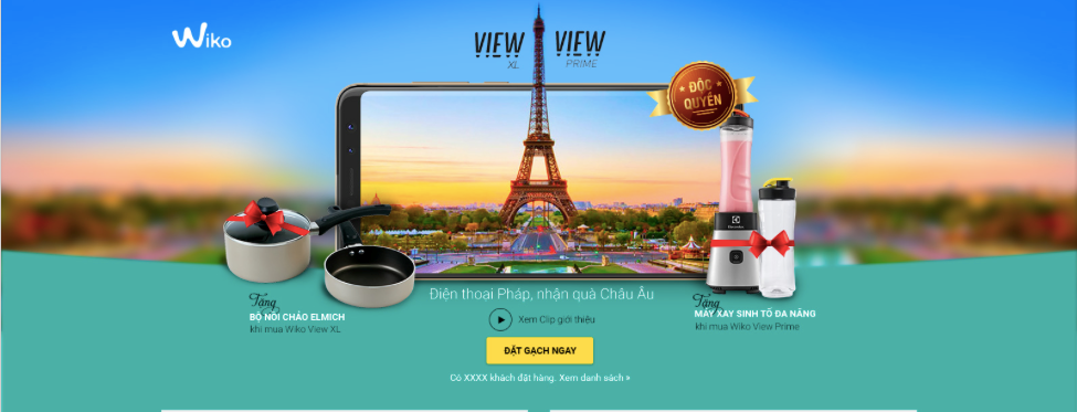 Thông tin đặt trước Wiko View Prime và Wiko View XL Thông tin đặt trước Wiko View Prime và Wiko View XL