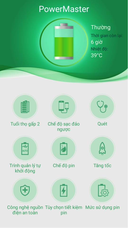 Công nghệ Power Master với nhiều tính năng hữu ích