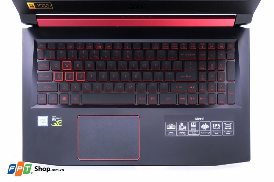 Cụm bàn phím cực chất của Acer Nitro 5 Cụm bàn phím cực chất của Acer Nitro 5