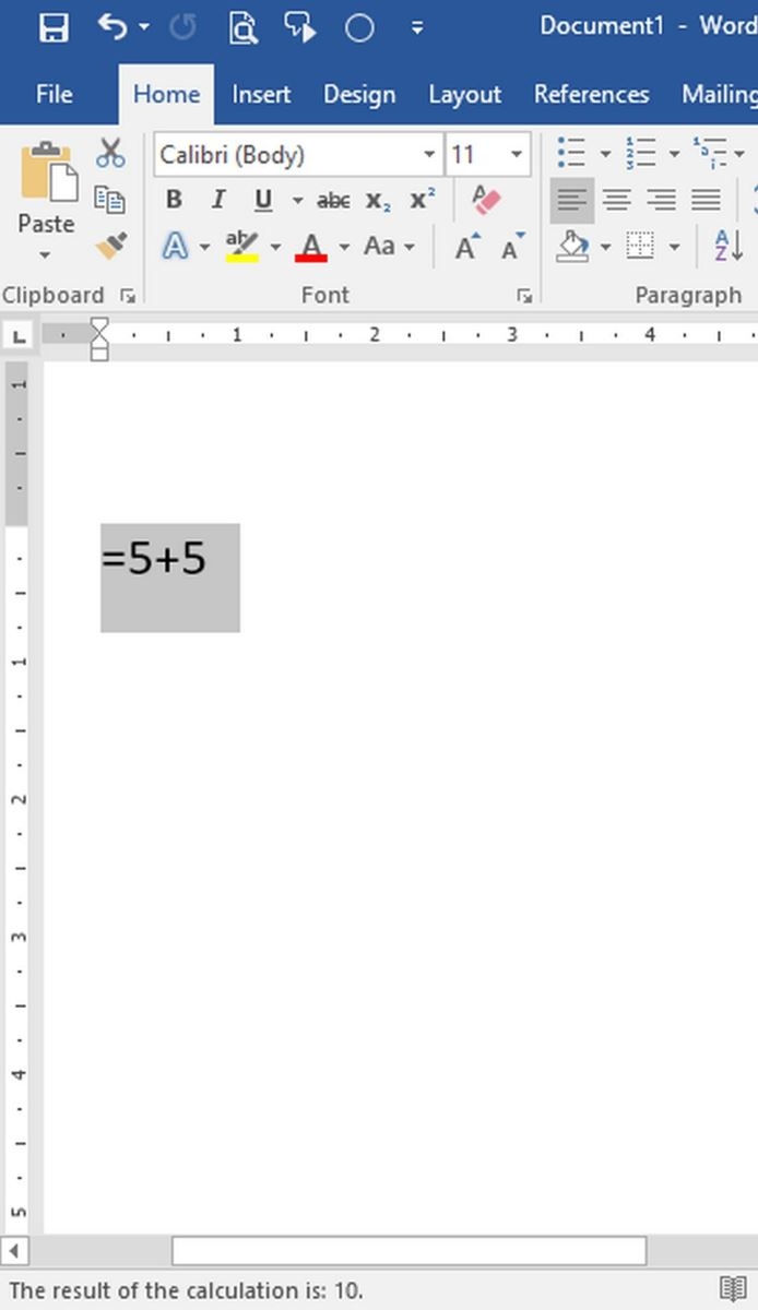 Dùng thử một phép tính.