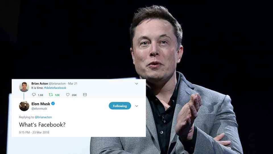 Elon Musk "đá đểu" Facebook trên mạng xã hội Twitter bằng câu hỏi: "Facebook là gì?"