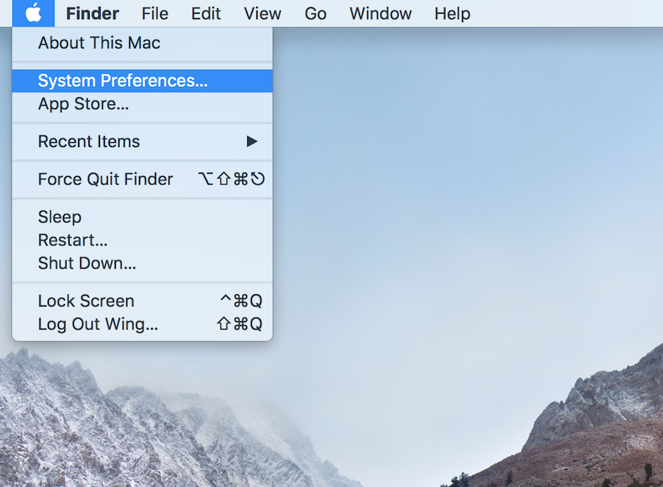 Cách chọn hệ điều hành trên Macbook khi khởi động Nhấn chọn System Preferences.