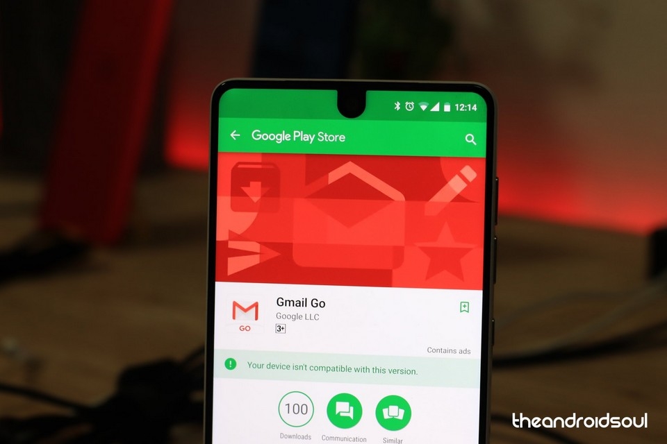 Ứng dụng Gmail Go hiện đã có mặt trên kho ứng dụng Google Play Store.
