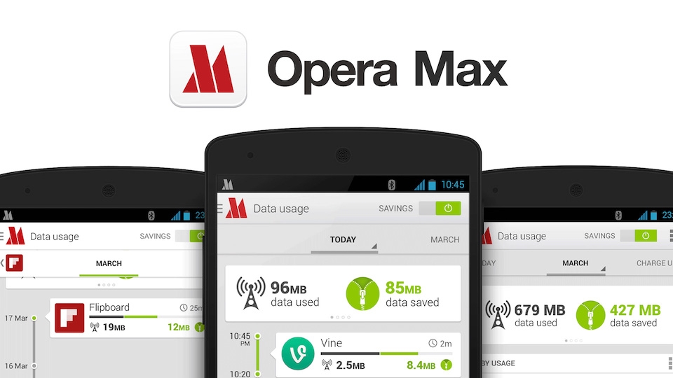 Ứng dụng Opera Max.