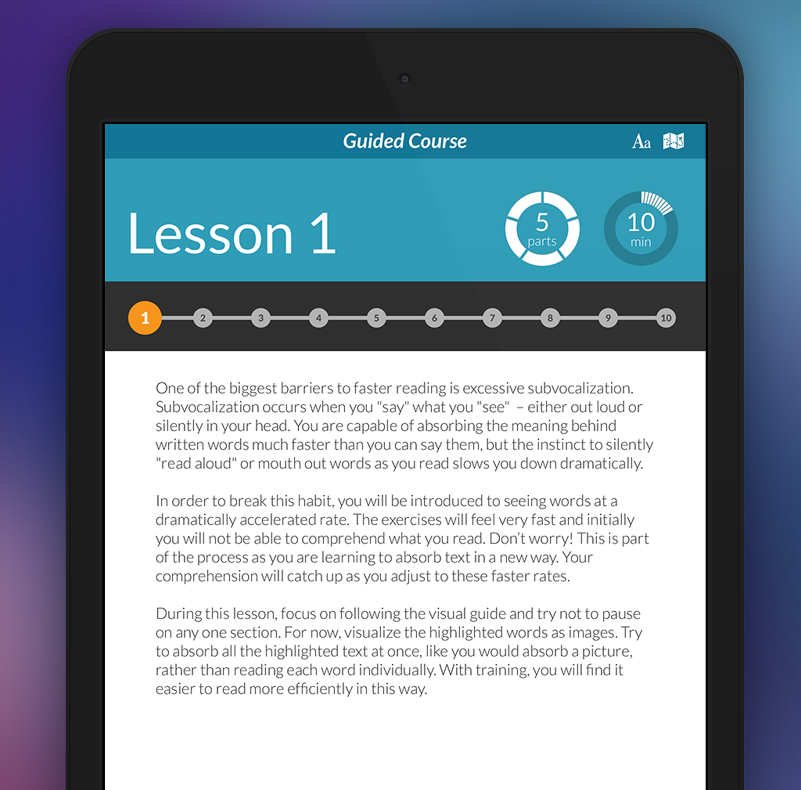 Acceleread Speed Reading Trainer