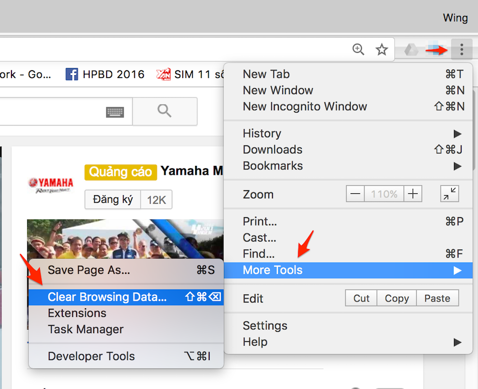Cách tăng lượt xem cho video hiệu quả nhất Xóa cookies và cache