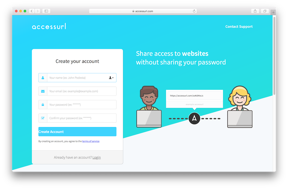 Đăng ký tài khoản AccessURL