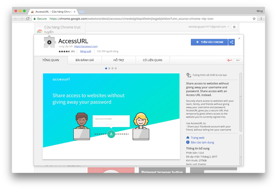 Cài đặt Extension