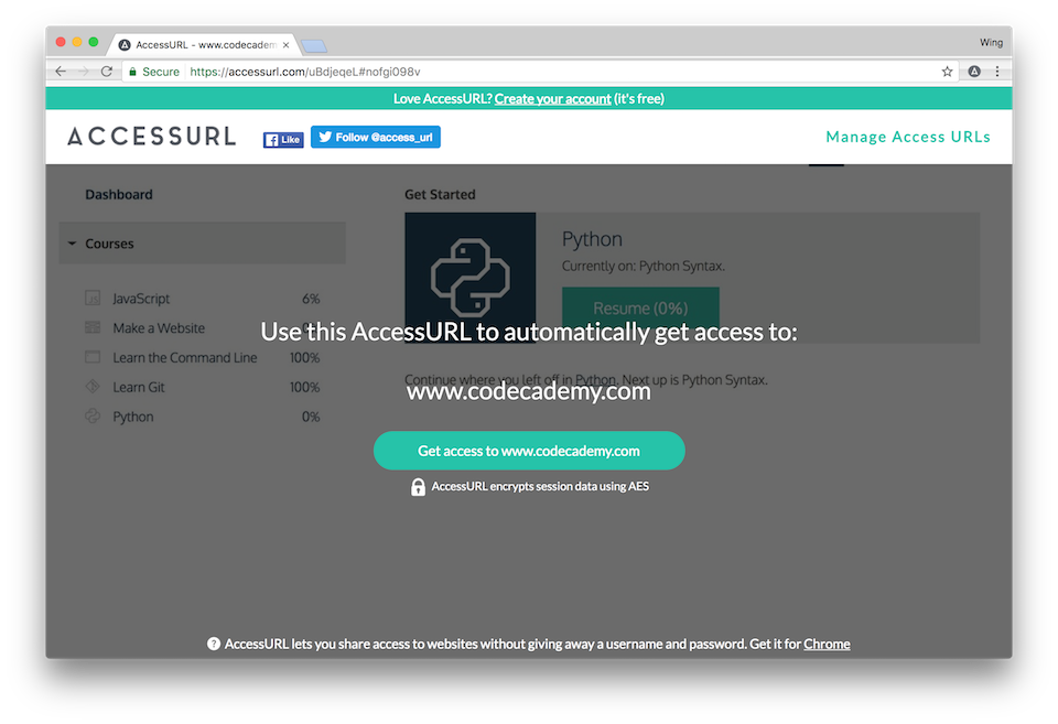 Gửi link cho bạn bè truy cập vào