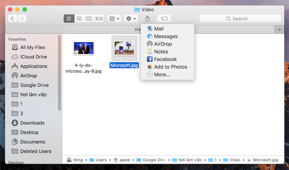 7 mẹo nhỏ thao tác với tập tin trên macOS Chia sẻ thư mục, tập tin