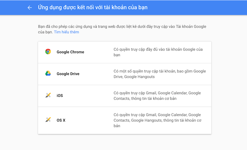 5 điều giúp bảo vệ thông tin cá nhân trên email Vô hiệu hóa quyền truy cập tài khoản của các ứng dụng lạ