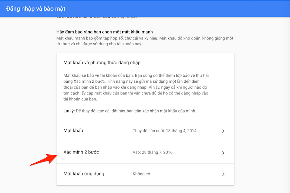5 điều giúp bảo vệ thông tin cá nhân trên email Bật tính năng bảo mật hai lớp