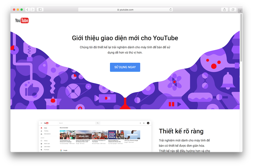 Người dùng có thể đăng ký dùng thử ngay giao diện mới này