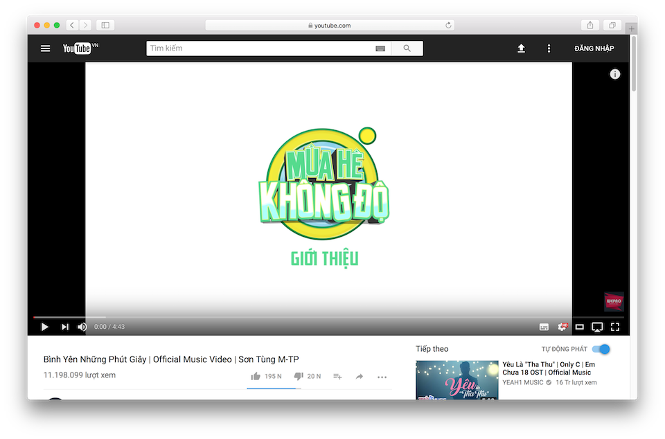 Thanh tìm kiếm đã được đổi sang màu đen