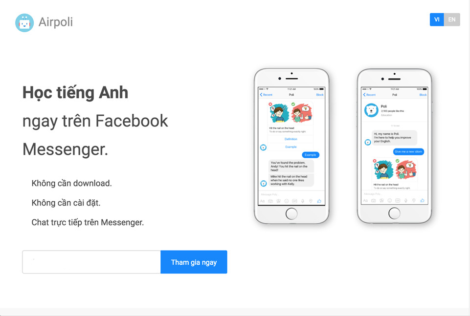Học tiếng Anh Nhập email để đăng ký