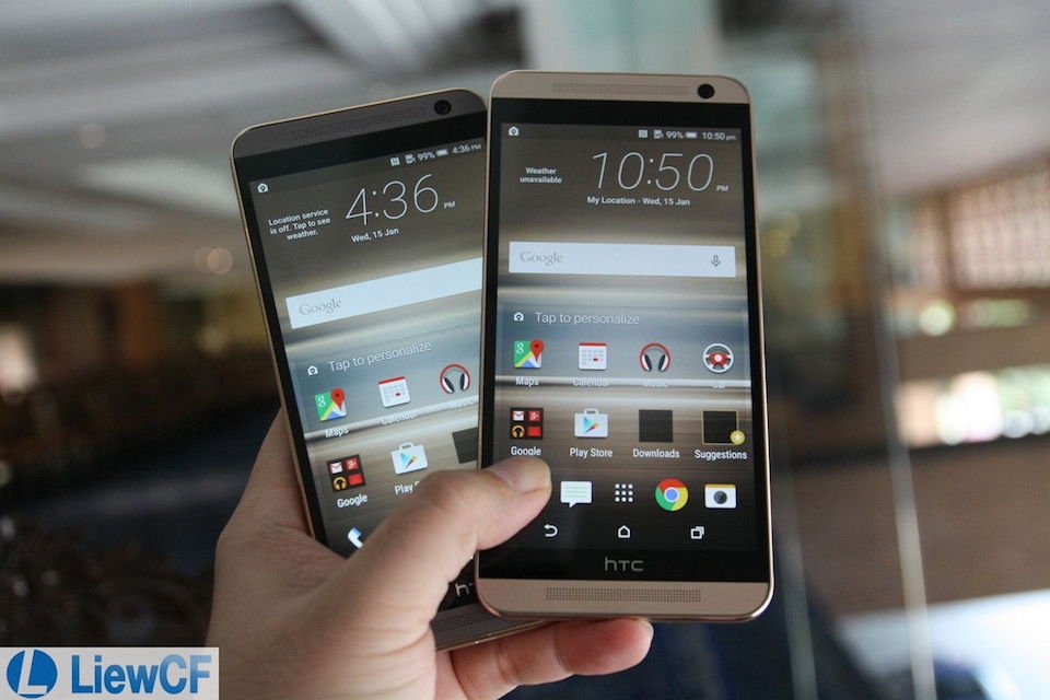 Đánh giá HTC One ME và HTC One E9 Mặt trước của HTC One E9