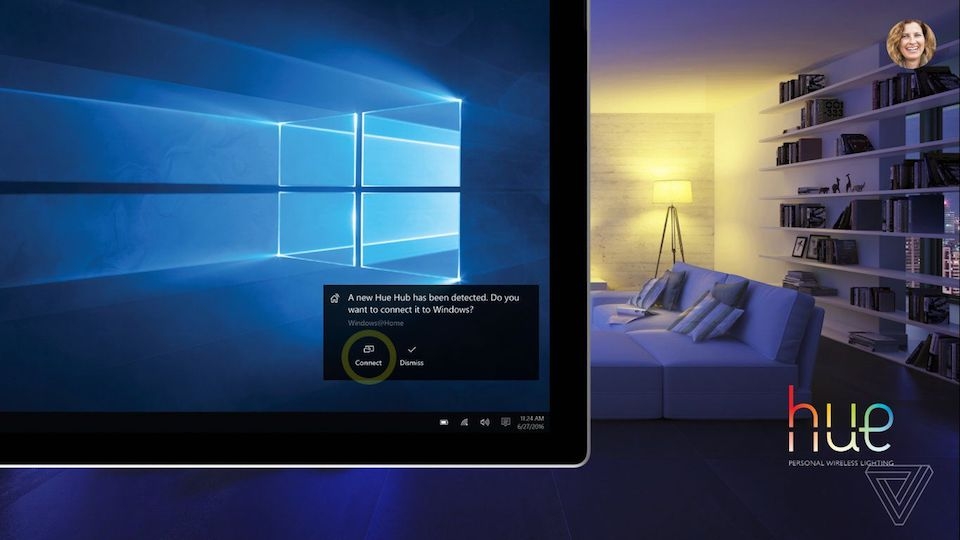 Tính năng HomeHub có thể dùng để điều khiển các thiết bị ngoại vi trong nhà thông minh