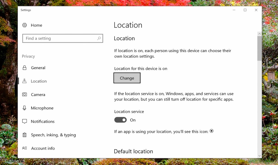 Không thể bật Location Service