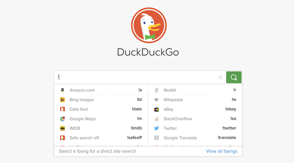 Công cụ tìm kiếm DuckDuck Go