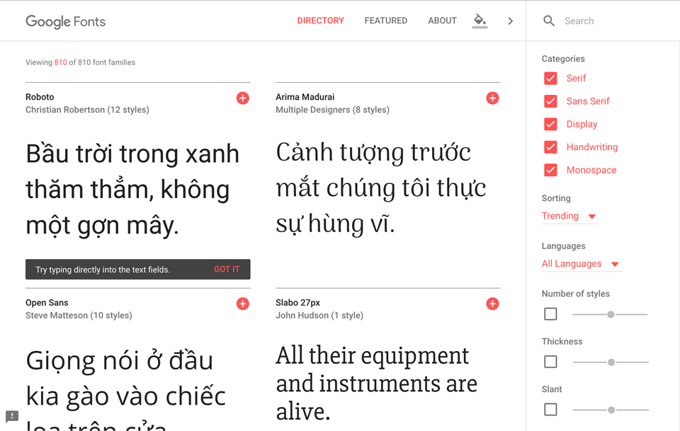 Kho font miễn phí