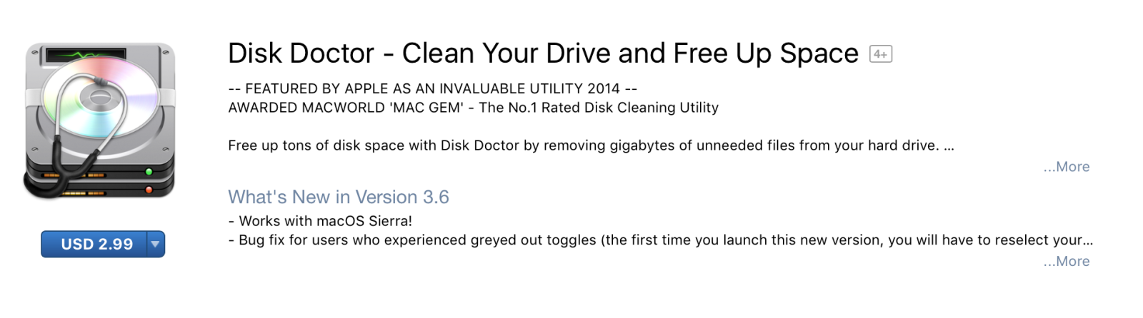 Ứng dụng Disk Doctor