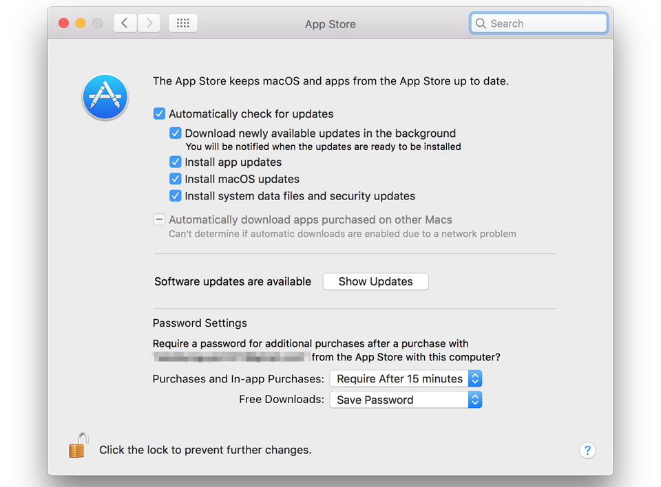 Bật chức năng tự động cập nhật