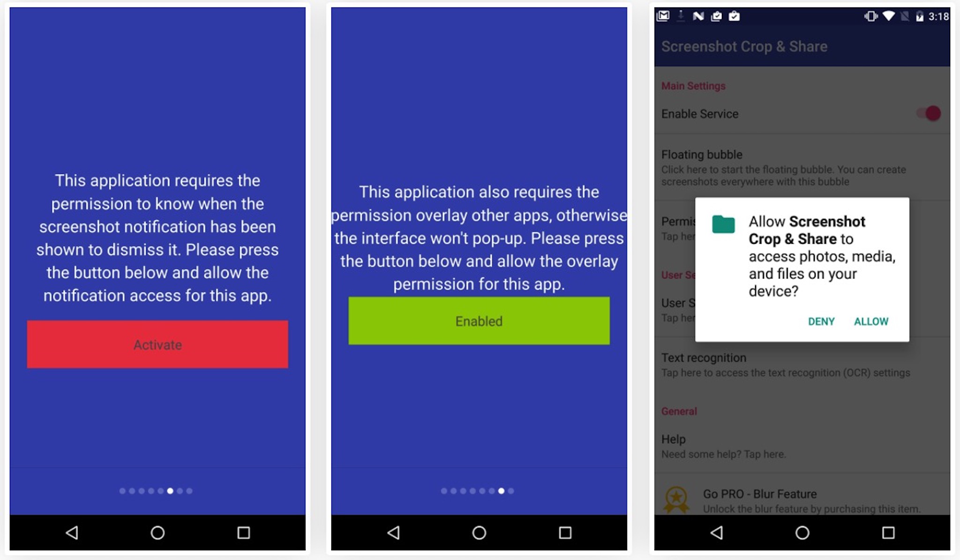 Cách chụp một phần màn hình trên Android Cấp quyền truy cập cho ứng dụng vào các mục trên smartphone