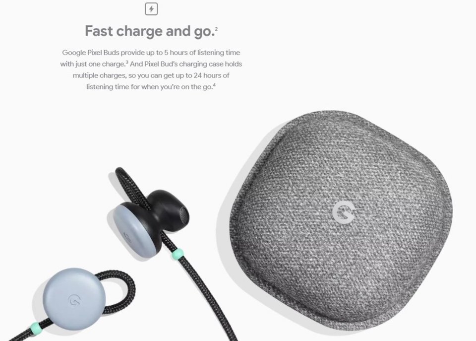 Tai nghe không dây Google Pixel Buds được tích hợp trợ lý ảo Google Assistant.