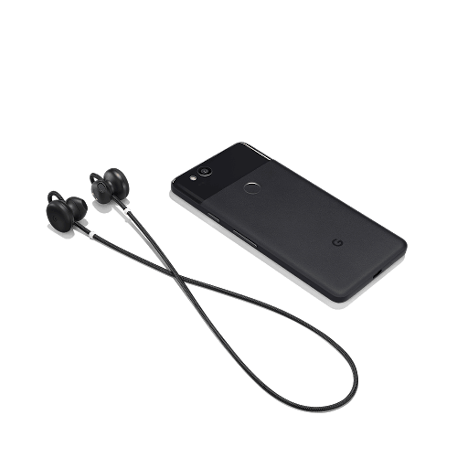 Tai nghe không dây Google Pixel Buds kết nối Google Pixel qua sóng Bluetooth.