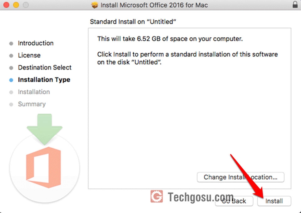 Nhấn vào ô Install để cài đặt