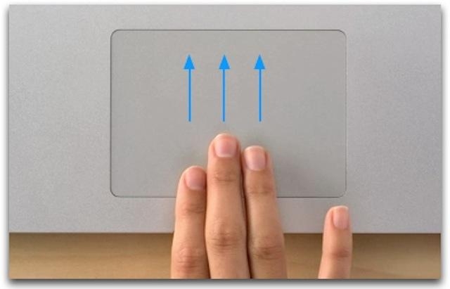 Các thao tác Touchpad trên Macbook – Kích hoạt Mission Control