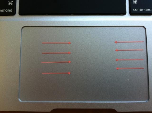 Các thao tác Touchpad trên Macbook – Chuyển qua màn hình Mission Control