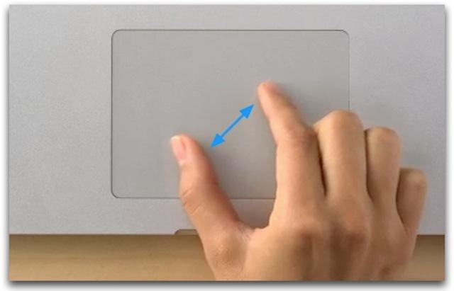 Các thao tác Touchpad trên Macbook – Phóng to và thu nhỏ